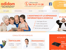 Tablet Screenshot of adidom.fr
